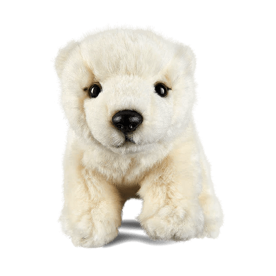 LIVING NATURE POLAR BEAR CUB 20CM PLUSH CUDDLY SOFT TOY TEDDY