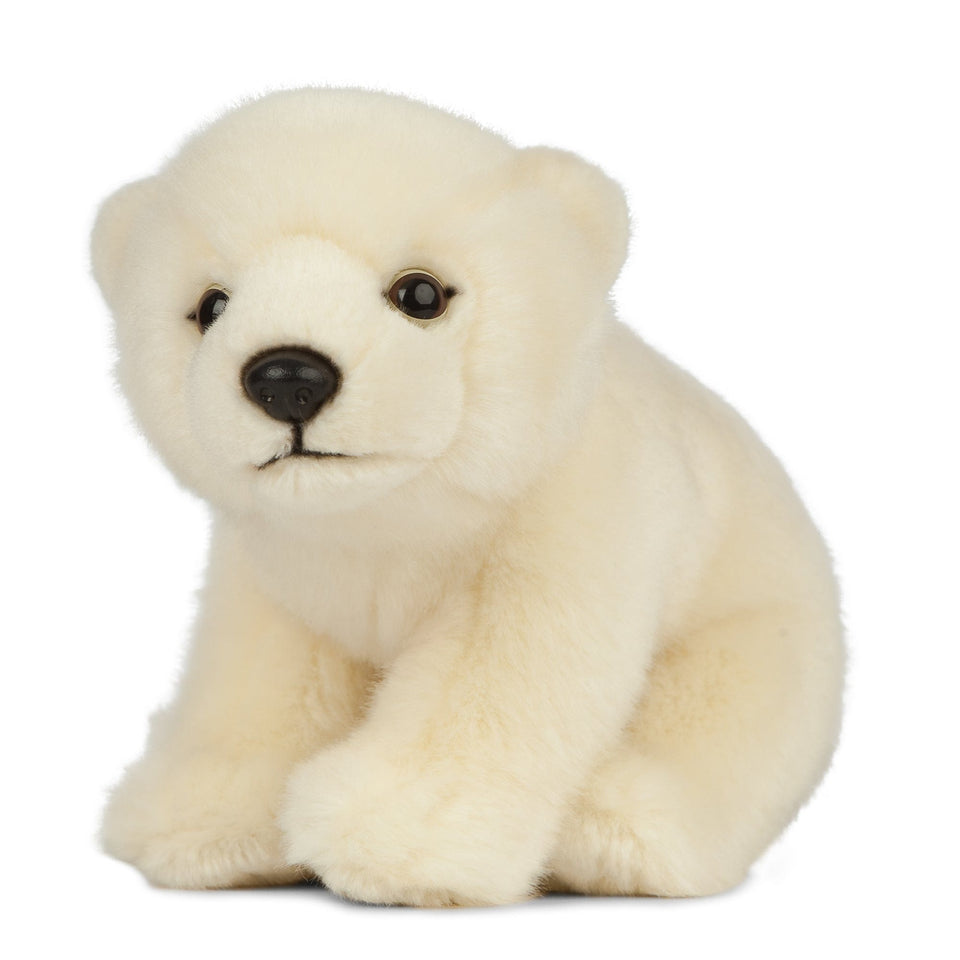 LIVING NATURE POLAR BEAR CUB 20CM PLUSH CUDDLY SOFT TOY TEDDY