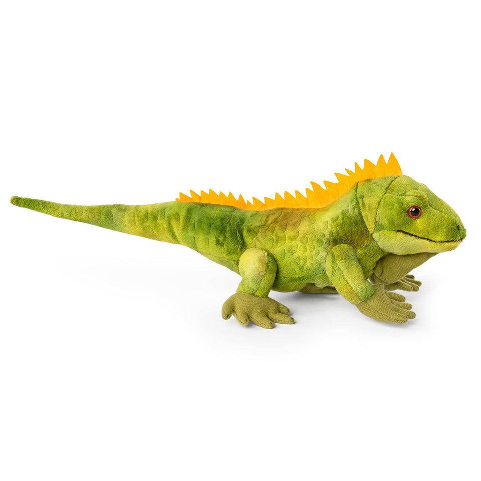 LIVING NATURE IGUANA CUDDLY TEDDY PLUSH CUTE LIZARD SOFT TOY