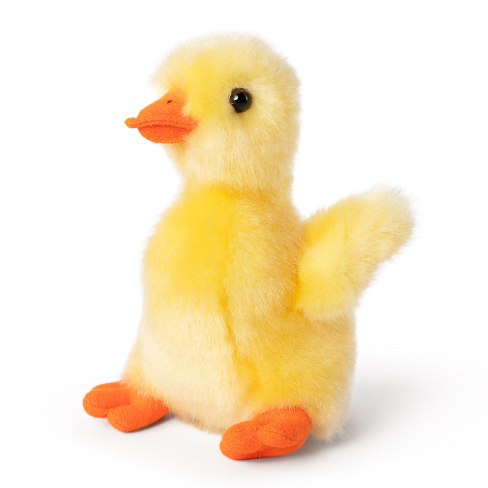 LIVING NATURE YELLOW DUCKLING DUCK BIRD CUDDLY SOFT TOY TEDDY