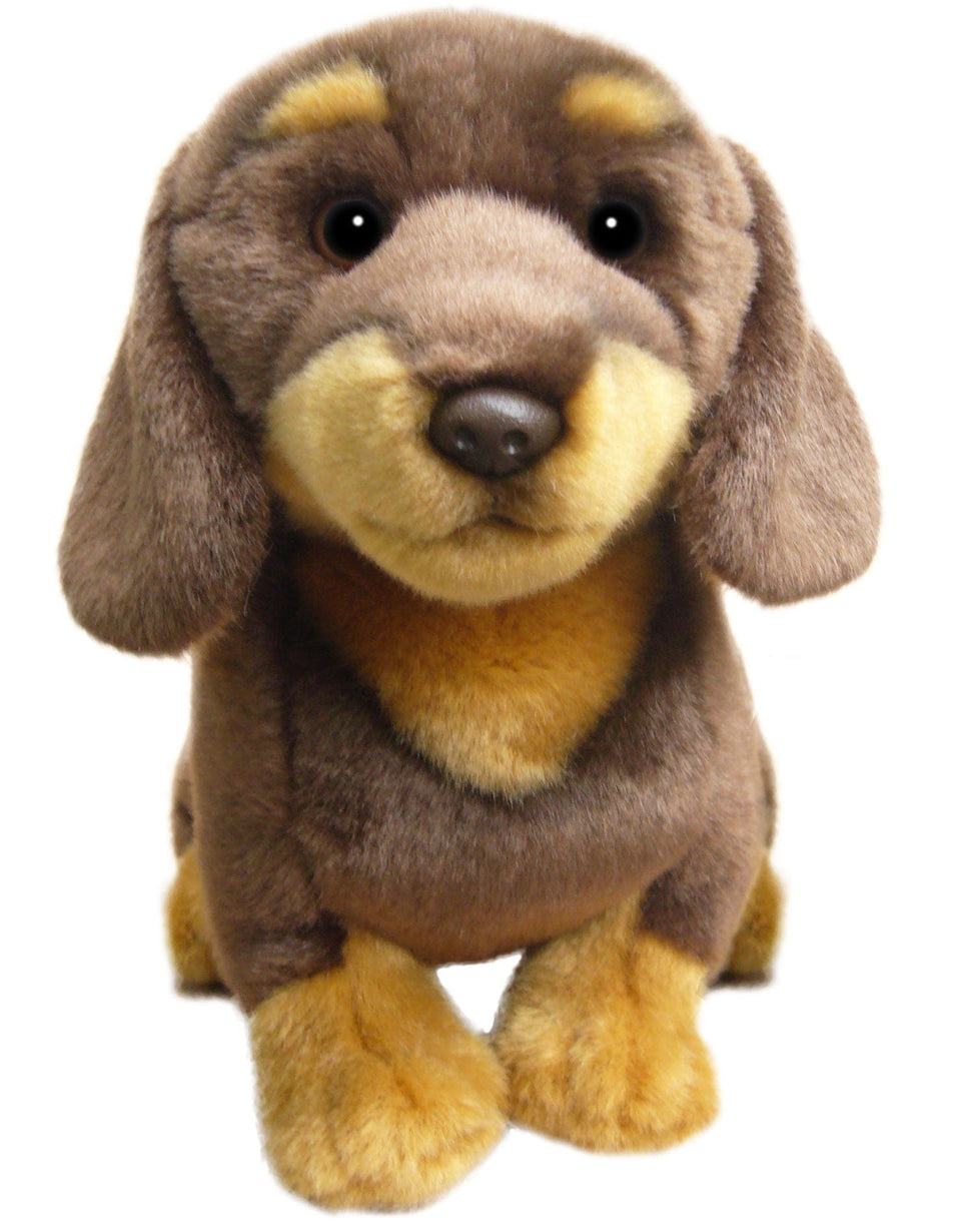 FAITHFUL FRIENDS PLUSH CHOCOLATE DACHSHUND SOFT TOY DOG TEDDY