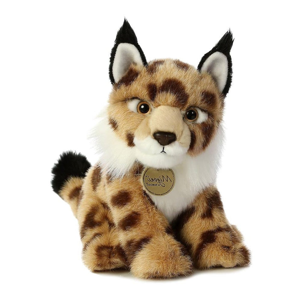 AURORA MIYONI PLUSH 10" LYNX CUDDLY SOFT TOY CAT TEDDY