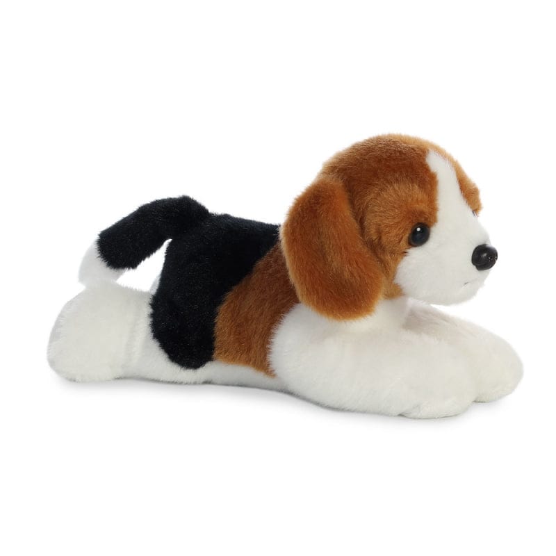 AURORA 8" MINI FLOPSIE HOMER BEAGLE DOG SOFT PLUSH TOY TEDDY