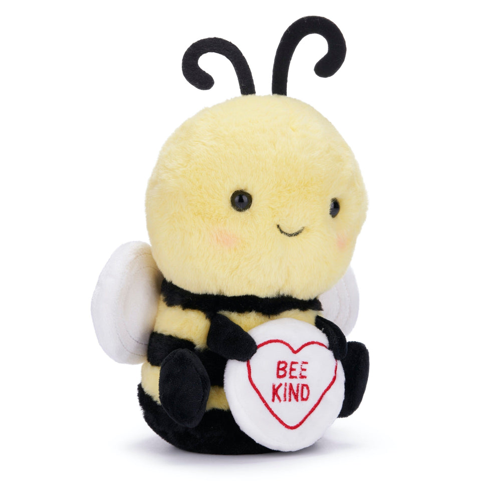 SWIZZELS LOVE HEARTS 18CM BEE 'BEE KIND' PLUSH SOFT CUDDLY TOY TEDDY