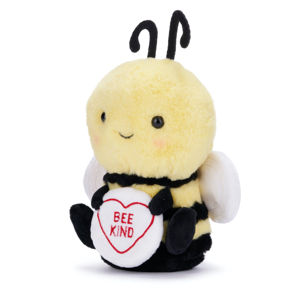 SWIZZELS LOVE HEARTS 18CM BEE 'BEE KIND' PLUSH SOFT CUDDLY TOY TEDDY
