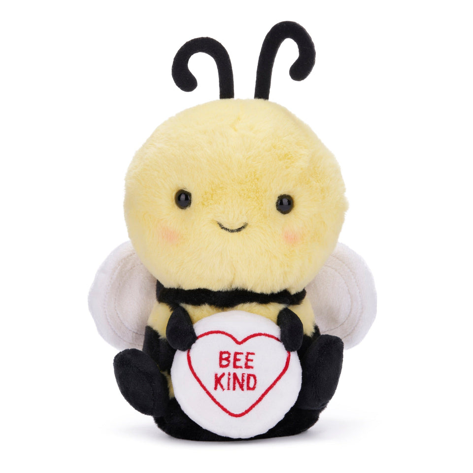SWIZZELS LOVE HEARTS 18CM BEE 'BEE KIND' PLUSH SOFT CUDDLY TOY TEDDY