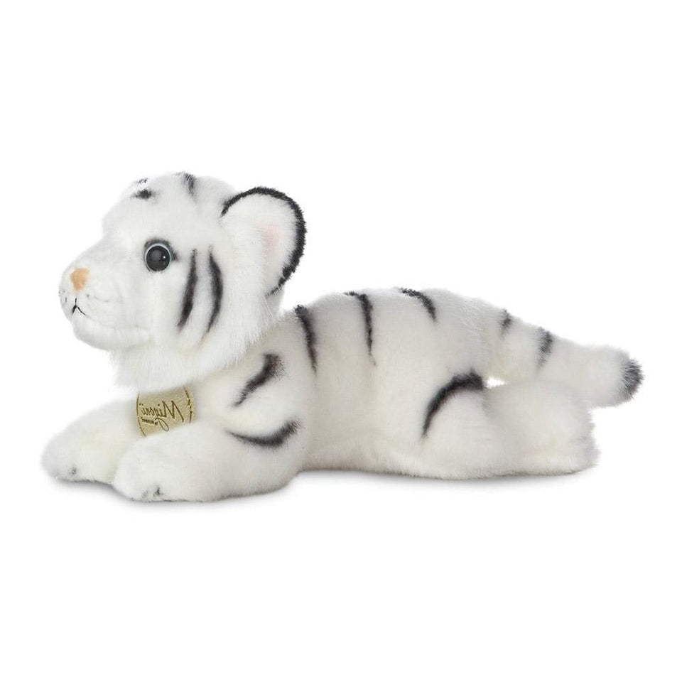 NEW AURORA MIYONI 8" WHITE BENGAL TIGER 13170 SOFT STUFFED TOY