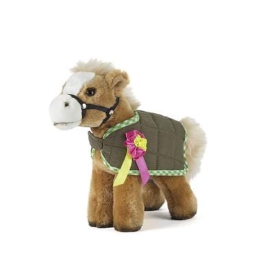 LIVING NATURE HORSE WITH JACKET SOFT CUDDLY PLUSH PONY TOY