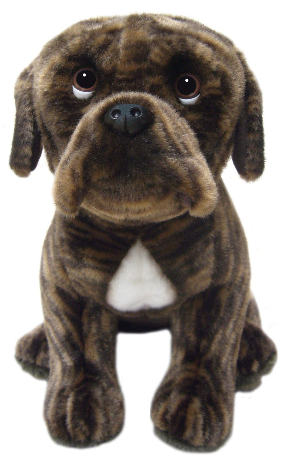 FAITHFUL FRIENDS BOXER BRINDLE DOG 12" SOFT CUDDLY PLUSH TOY TEDDY