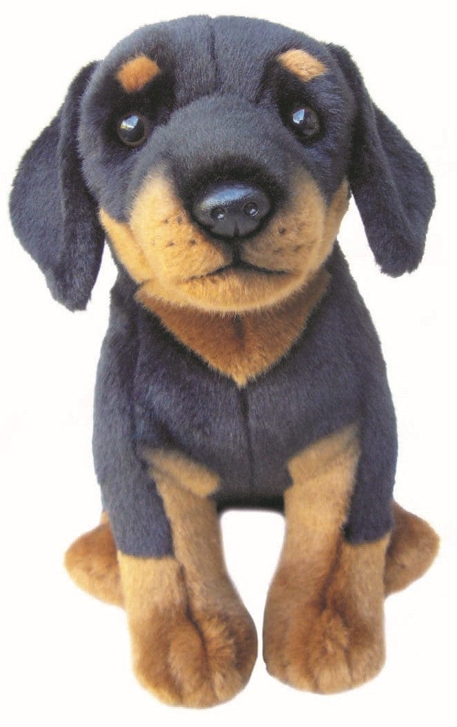 FAITHFUL FRIENDS PLUSH 12" DOBERMAN CUDDLY SOFT TOY PUPPY DOG