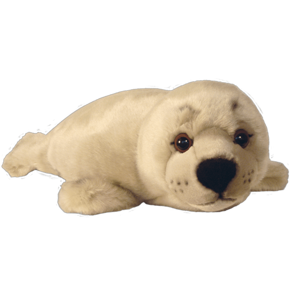 FAITHFUL FRIENDS GREY SEAL 12" SOFT CUDDLY PLUSH QUALITY TOY TEDDY