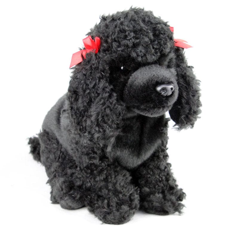 FAITHFUL FRIENDS POODLE DOG BLACK 12" CUDDLY SOFT PLUSH PUPPY TOY
