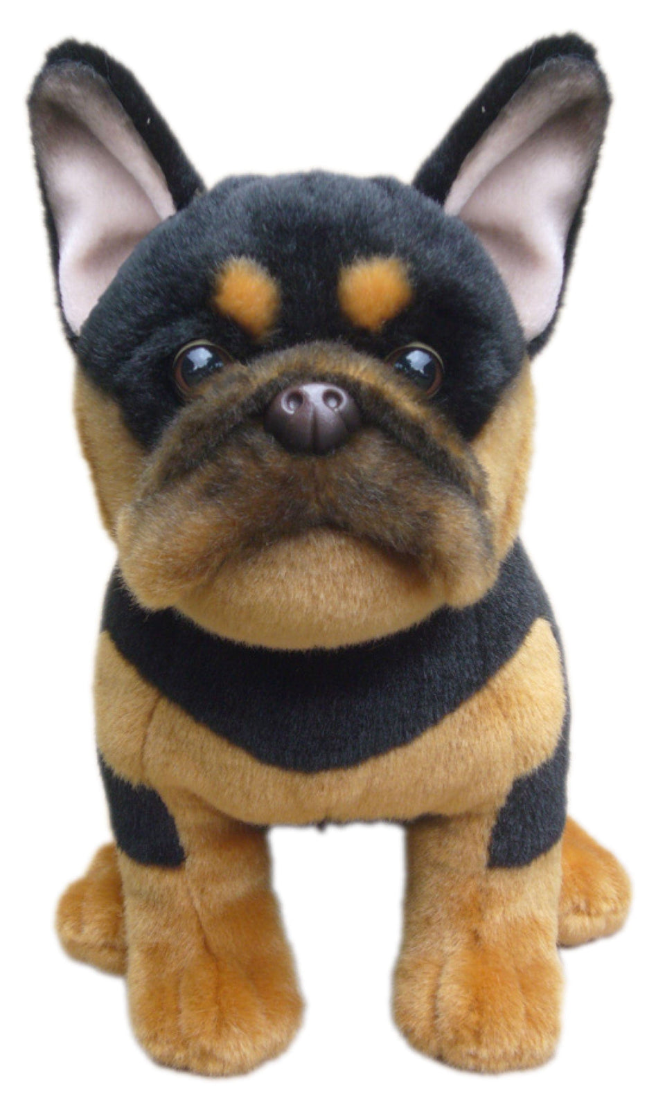 FAITHFUL FRIENDS FRENCH BULLDOG BLACK & TAN DOG 12" SOFT CUDDLY PLUSH TOY