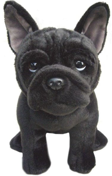 FAITHFUL FRIENDS FRENCH BULLDOG DOG BLACK 12" SOFT PLUSH CUDDLY TOY