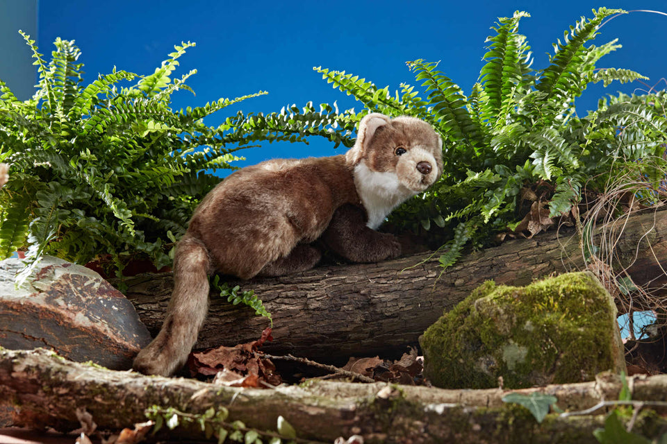LIVING NATURE PINE MARTEN WEASEL FERRET CUDDLY PLUSH SOFT TOY TEDDY