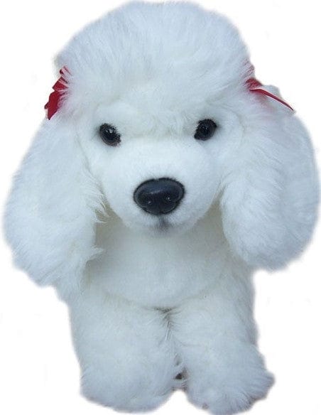 POODLE DOG WHITE FAITHFUL FRIENDS SOFT CUDDLY PLUSH 12" PUPPY TOY