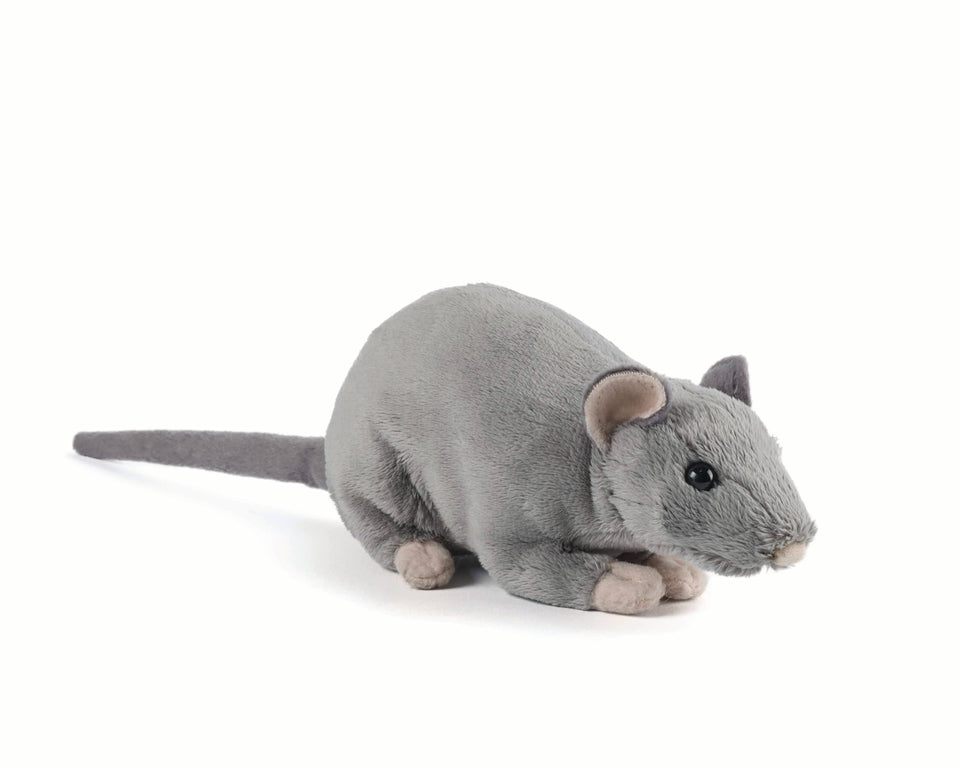 LIVING NATURE RAT WITH SQUEAK CUDDLY SOFT PLUSH TEDDY TOY