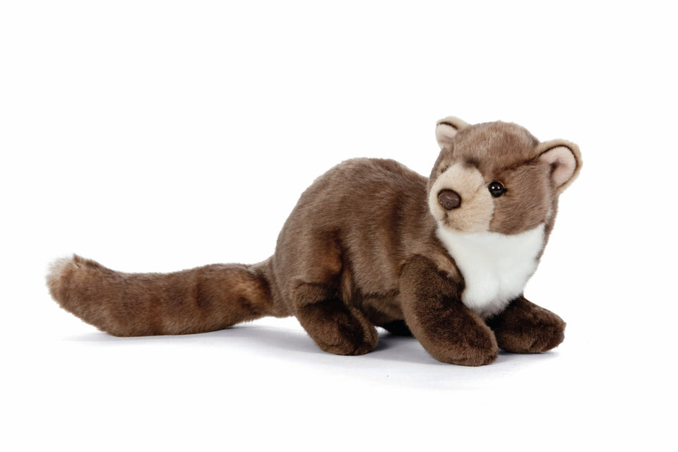 LIVING NATURE PINE MARTEN WEASEL FERRET CUDDLY PLUSH SOFT TOY TEDDY