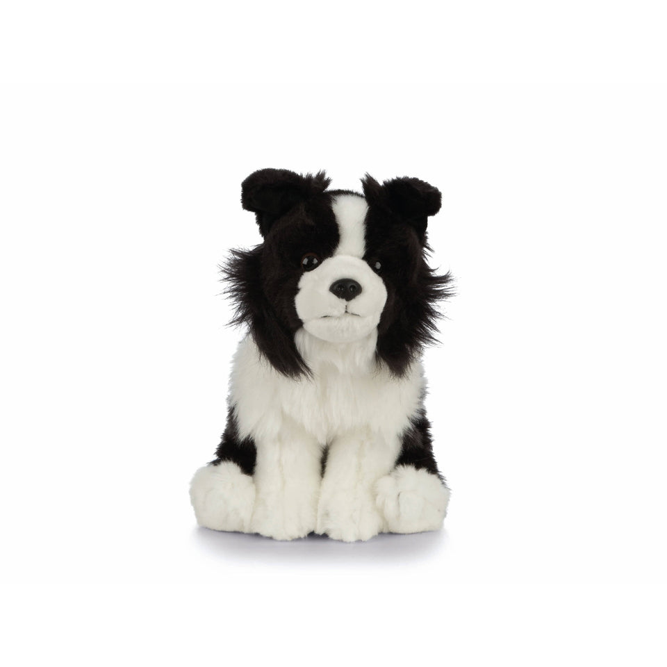 LIVING NATURE BORDER COLLIE DOG SOFT CUDDLY FLUFFY PLUSH TOY TEDDY