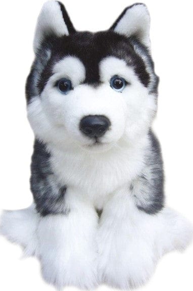 FAITHFUL FRIENDS SIBERIAN HUSKY DOG 12" SOFT PLUSH CUDDLY TOY TEDDY