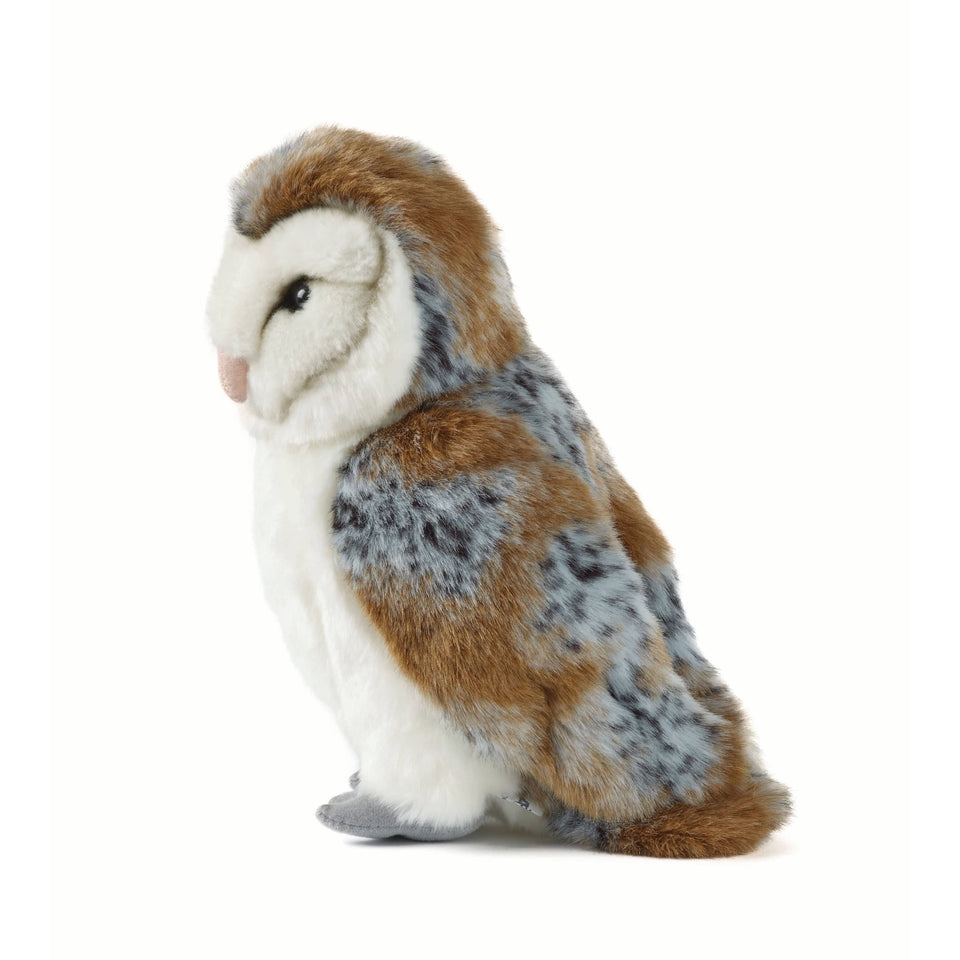LIVING NATURE BARN OWL SOFT TOY BIRD PLUSH TOY TEDDY