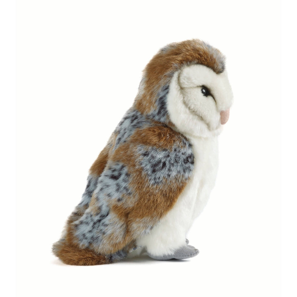 LIVING NATURE BARN OWL SOFT TOY BIRD PLUSH TOY TEDDY