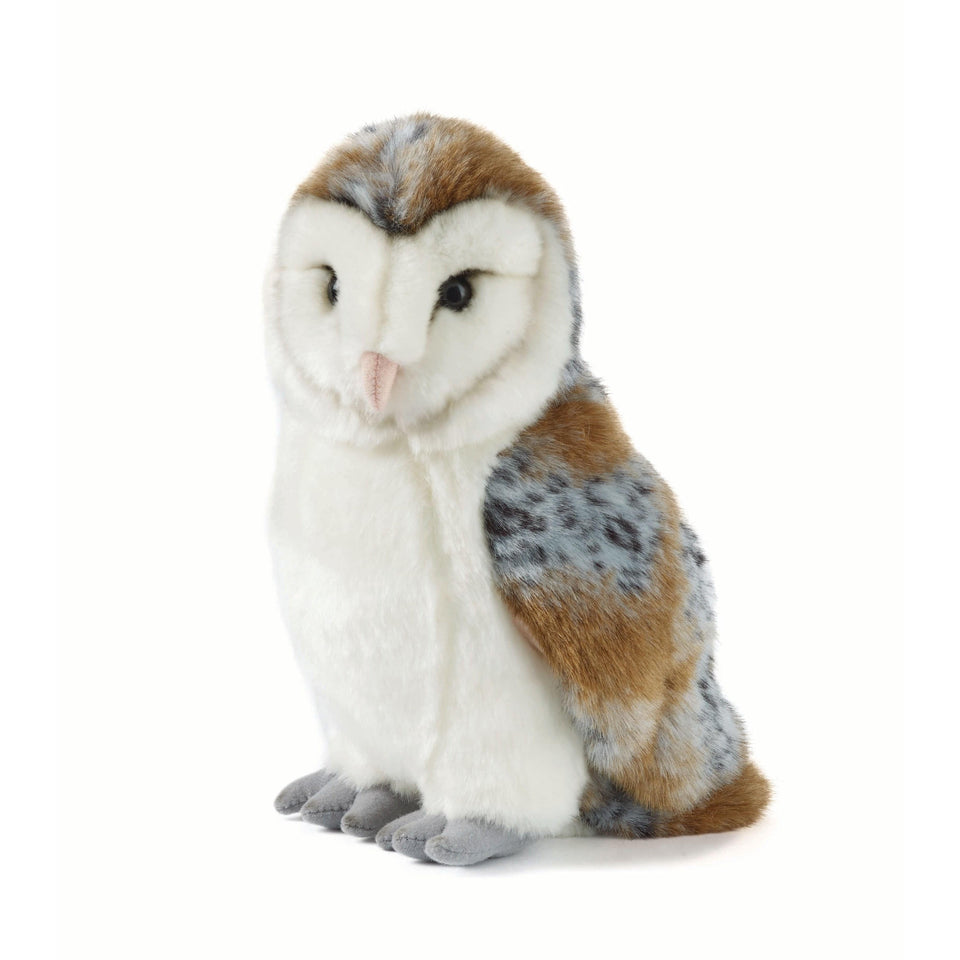 LIVING NATURE BARN OWL SOFT TOY BIRD PLUSH TOY TEDDY