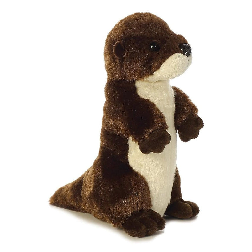 aurora 8" mini flopsie river otter cuddly soft plush toy