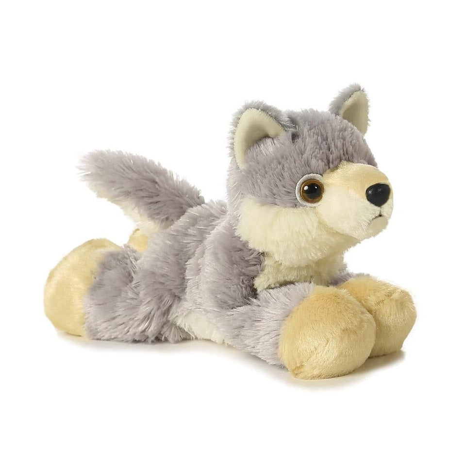 AURORA MINI FLOPSIE 8" WOOLSEY WOLF PLUSH SOFT TOY TEDDY