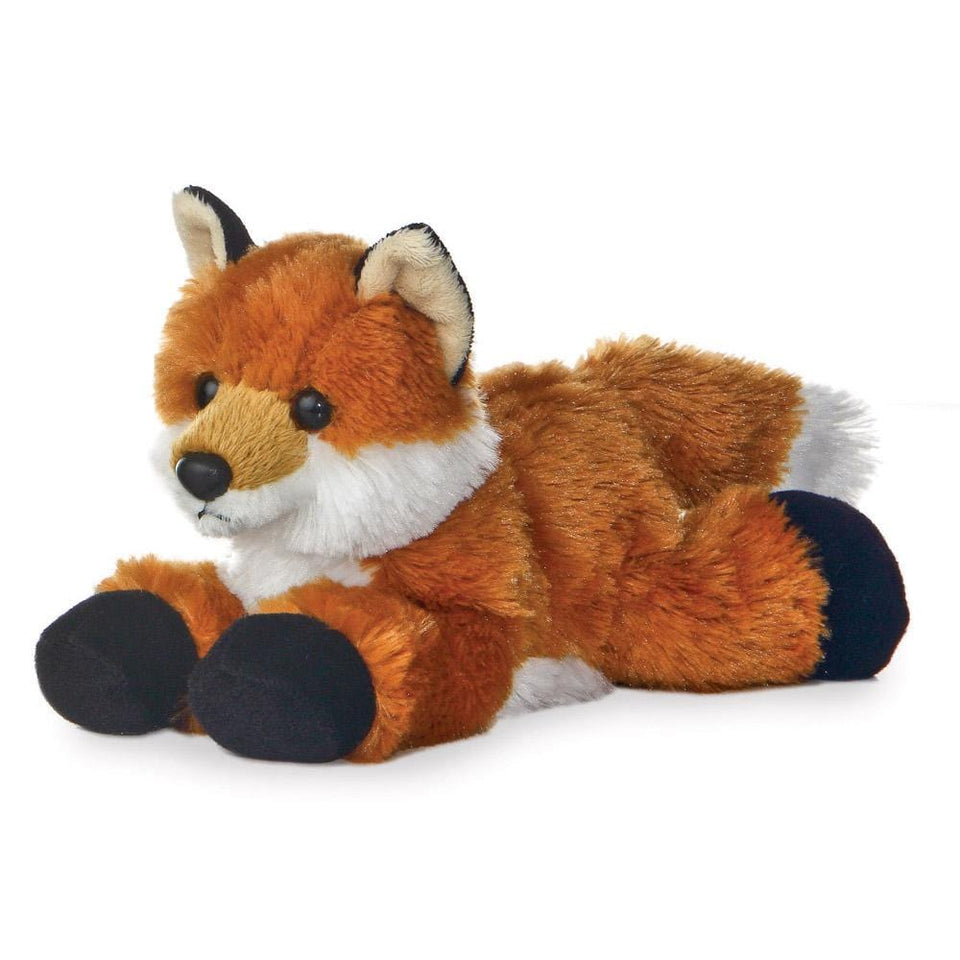 aurora 8" mini flopsie plush foxxie fox soft toy teddy