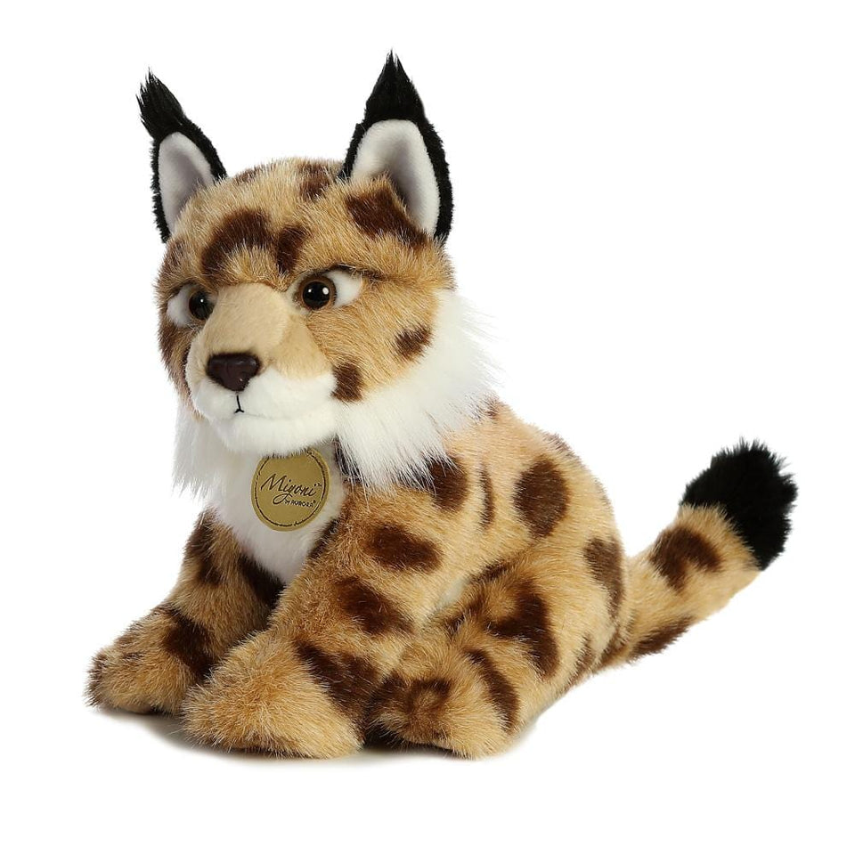 AURORA MIYONI PLUSH 10" LYNX CUDDLY SOFT TOY CAT TEDDY