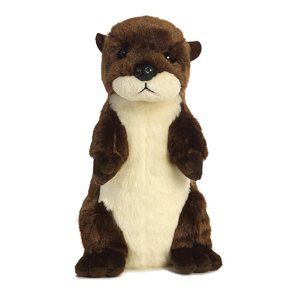 aurora 8" mini flopsie river otter cuddly soft plush toy