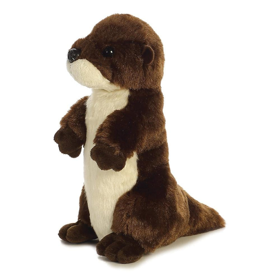 aurora 8" mini flopsie river otter cuddly soft plush toy
