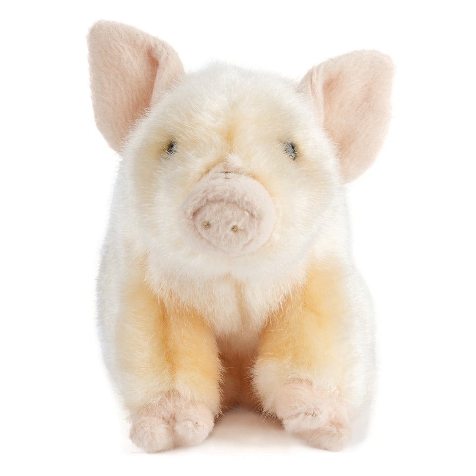 LIVING NATURE PIG BLACK AND PIG CUTE PLUSH 20cm SOFT CUDDLY TOY