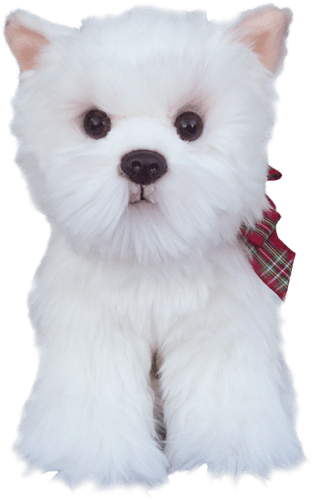 FAITHFUL FRIENDS WEST HIGHLAND TERRIER WESTIE DOG CUDDLY SOFT PLUSH TOY