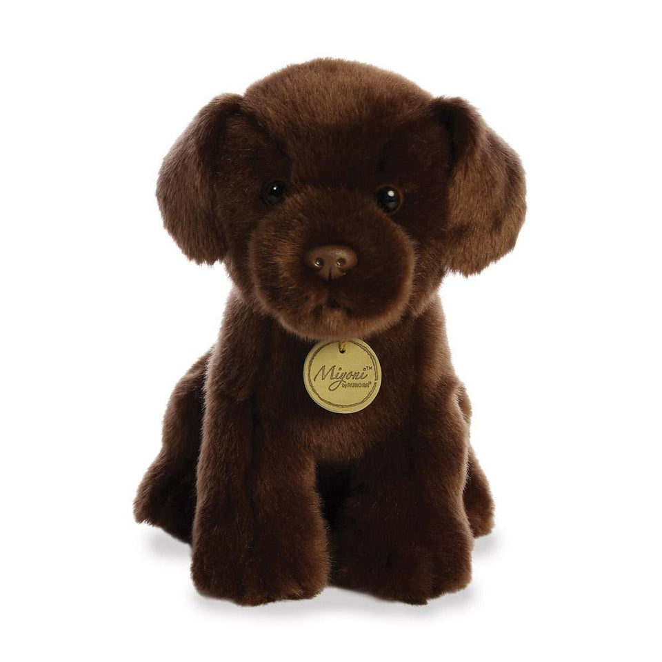 AURORA MIYONI PLUSH CHOCOLATE LABRADOR DOG CUDDLY SOFT TOY TEDDY