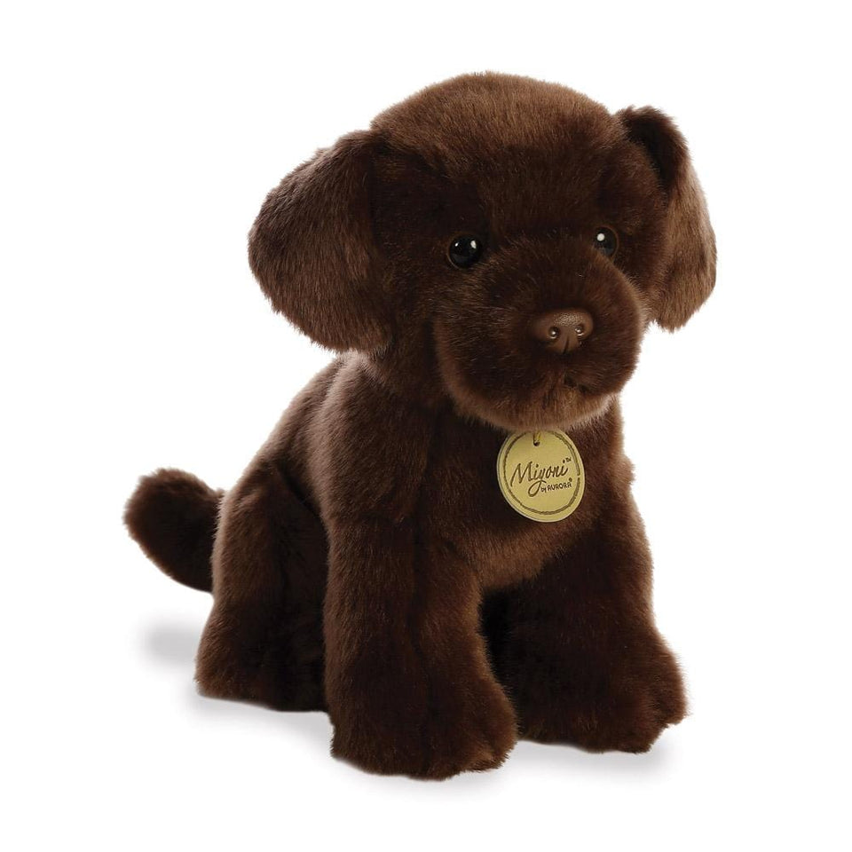 AURORA MIYONI PLUSH CHOCOLATE LABRADOR DOG CUDDLY SOFT TOY TEDDY