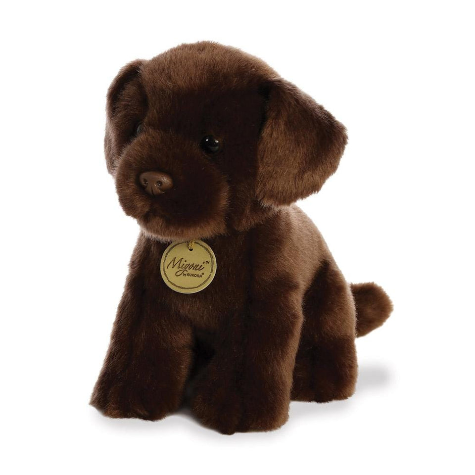 AURORA MIYONI PLUSH CHOCOLATE LABRADOR DOG CUDDLY SOFT TOY TEDDY