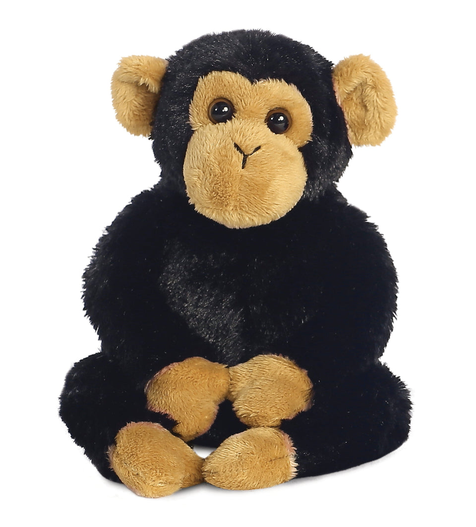 aurora 8" mini flopsie plush clyde chimp monkey soft toy