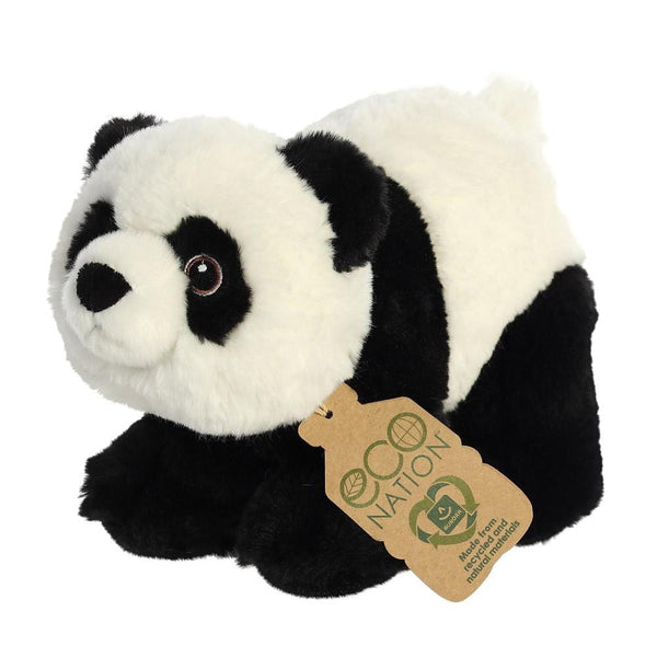 AURORA PLUSH ECO NATION PANDA CUDDLY SOFT TOY RECYCLED PLASTICS