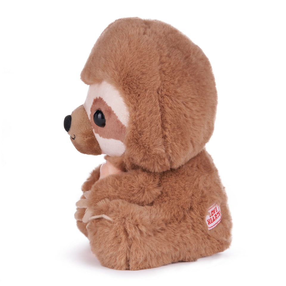 STEVE THE SLOTH 'LET'S HANG OUT' SWIZZELS LOVE HEARTS 18CM PLUSH SOFT TOY