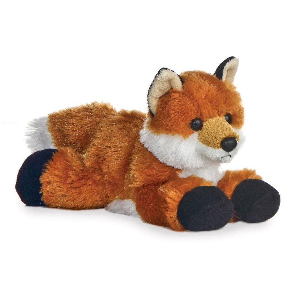 aurora 8" mini flopsie plush foxxie fox soft toy teddy