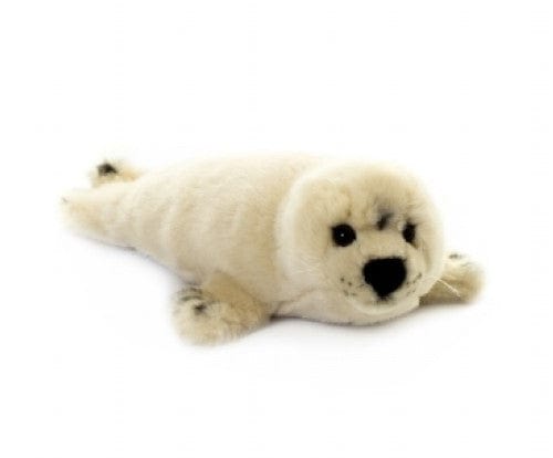 LIVING NATURE LARGE SEAL SOFT 35cm CUDDLY PLUSH TOY TEDDY