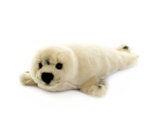 LIVING NATURE LARGE SEAL SOFT 35cm CUDDLY PLUSH TOY TEDDY