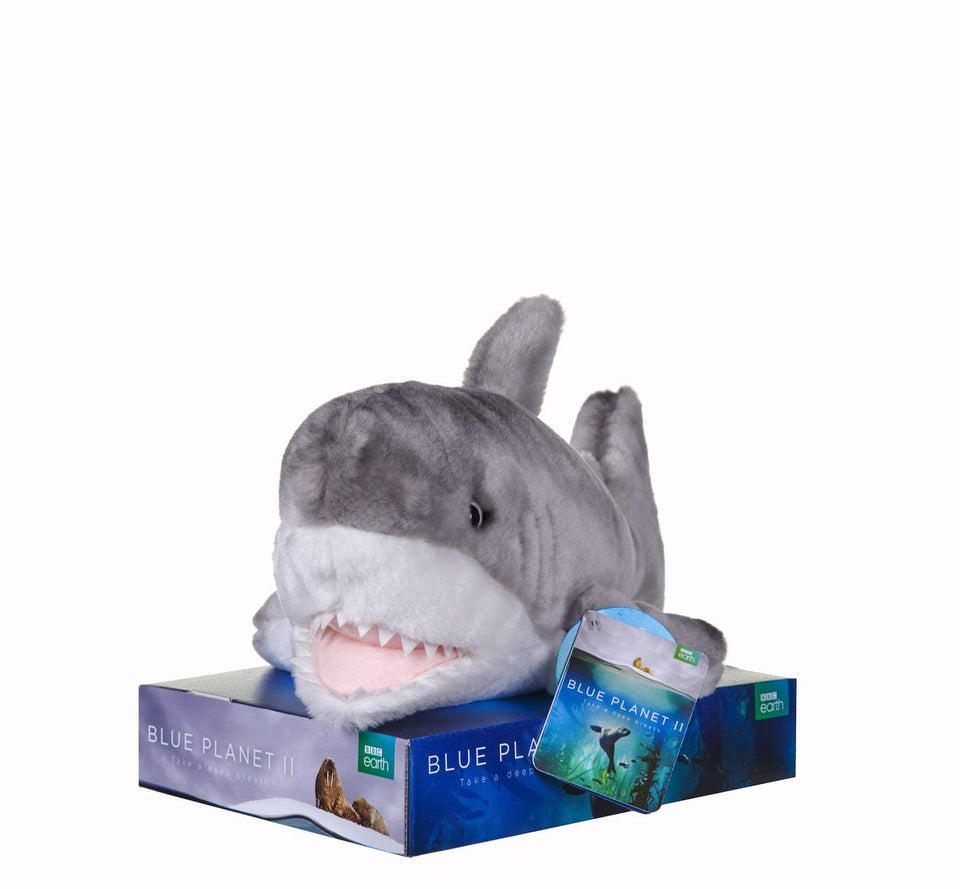 NEW OFFICIAL 10" BBC BLUE PLANET EARTH SHARK 12455 PLUSH SOFT TOY