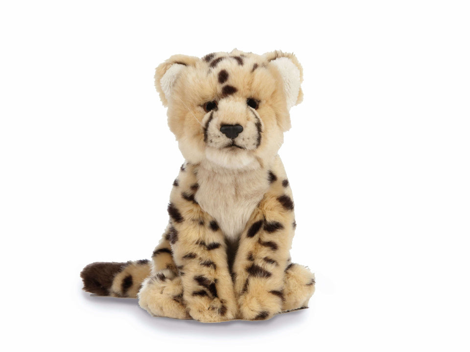 LIVING NATURE CHEETAH CUB SOFT CUDDLY PLUSH TOY TEDDY