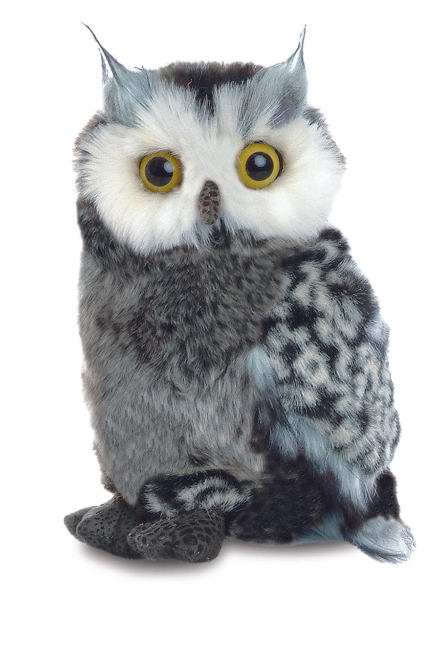 AURORA FLOPSIE GREAT HORNED OWL PLUSH SOFT TOY TEDDY