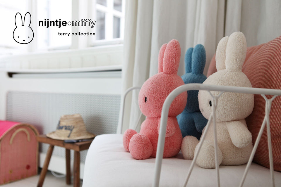 OFFICIAL MIFFY NIJNTJE TERRY OCEAN BLUE 33CM SOFT PLUSH TOY DICK BRUNA