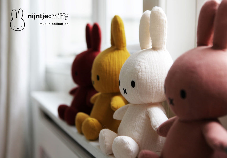 OFFICIAL MIFFY NIJNTJE MOUSSELINE PINK SOFT TOY PLUSH DICK BRUNA