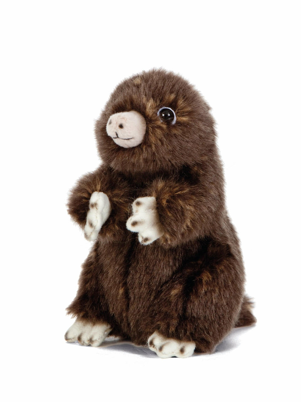 LIVING NATURE MOLE SITTING CUDDLY SOFT PLUSH TOY